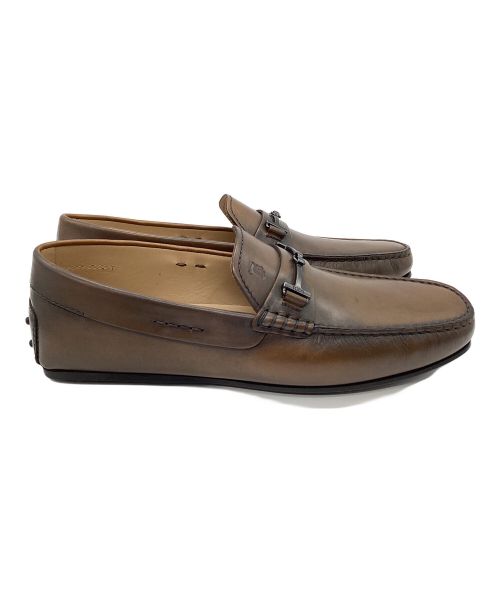 TOD'S（トッズ）TOD'S (トッズ) ローファー ブラウン サイズ:9の古着・服飾アイテム