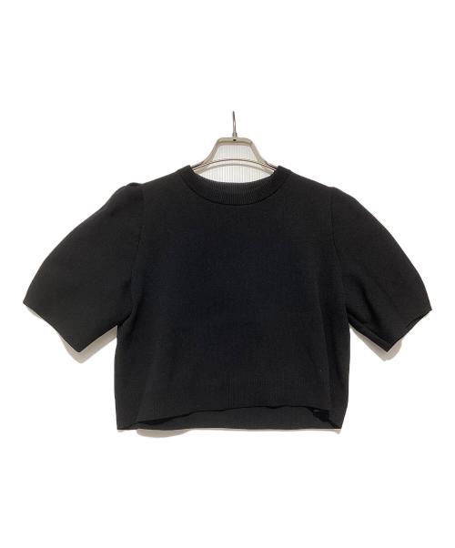 BLUE LABEL CRESTBRIDGE（ブルーレーベルクレストブリッジ）BLUE LABEL CRESTBRIDGE (ブルーレーベルクレストブリッジ) クレストブリッジチェックチュールニットセットアップ ブラック×レッド×マルチカラー サイズ:Mの古着・服飾アイテム