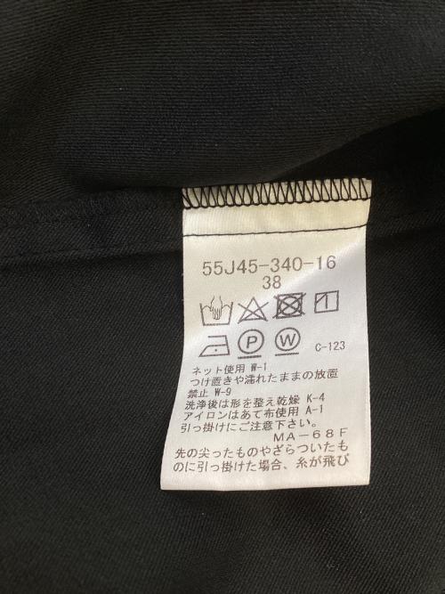 BLUE LABEL CRESTBRIDGE（ブルーレーベルクレストブリッジ）BLUE LABEL CRESTBRIDGE (ブルーレーベルクレストブリッジ) クレストブリッジチェックチュールニットセットアップ ブラック×レッド×マルチカラー サイズ:Mの古着・服飾アイテム