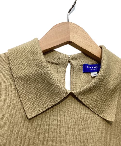 BLUE LABEL CRESTBRIDGE（ブルーレーベルクレストブリッジ）BLUE LABEL CRESTBRIDGE (ブルーレーベルクレストブリッジ) クレストブリッジチェックオーガンプリントコンビドレス ブラウン サイズ:36の古着・服飾アイテム