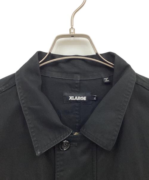 X-LARGE（エクストララージ）X-LARGE (エクストララージ) パッチミリタリージャケット ブラック サイズ:XLの古着・服飾アイテム