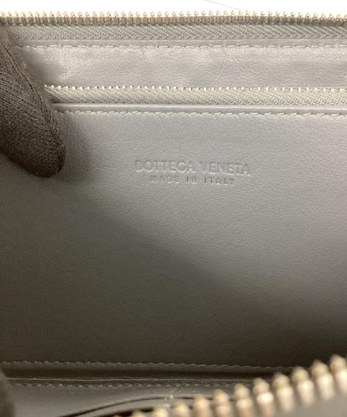 BOTTEGA VENETA（ボッテガベネタ）BOTTEGA VENETA (ボッテガベネタ) ボッテガベネタ/イントレチャート/ラウンドジップ長財布 グレーの古着・服飾アイテム