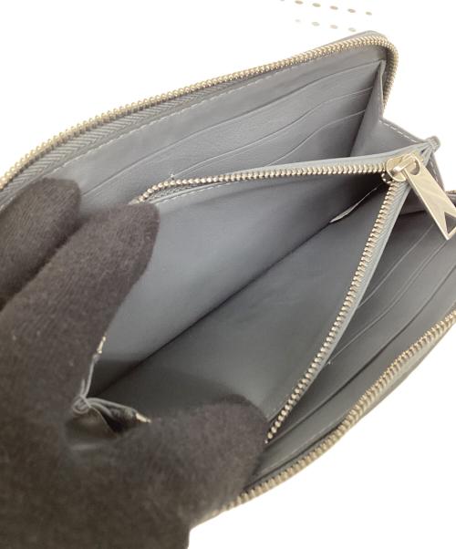 BOTTEGA VENETA（ボッテガベネタ）BOTTEGA VENETA (ボッテガベネタ) ボッテガベネタ/イントレチャート/ラウンドジップ長財布 グレーの古着・服飾アイテム