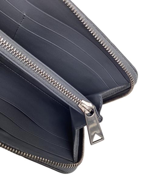 BOTTEGA VENETA（ボッテガベネタ）BOTTEGA VENETA (ボッテガベネタ) ボッテガベネタ/イントレチャート/ラウンドジップ長財布 グレーの古着・服飾アイテム