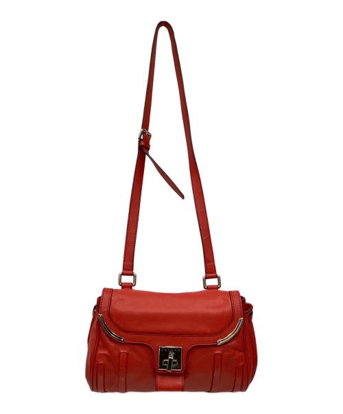 CELINE（セリーヌ）CELINE (セリーヌ) セリーヌ/ショルダーバッグ レッド×シルバーの古着・服飾アイテム