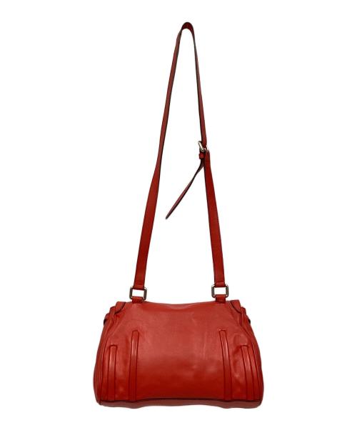 CELINE（セリーヌ）CELINE (セリーヌ) セリーヌ/ショルダーバッグ レッド×シルバーの古着・服飾アイテム