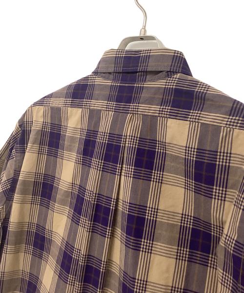 nonnative（ノンネイティブ）nonnative (ノンネイティブ) 半袖シャツ ブラウン×パープル サイズ:Lの古着・服飾アイテム