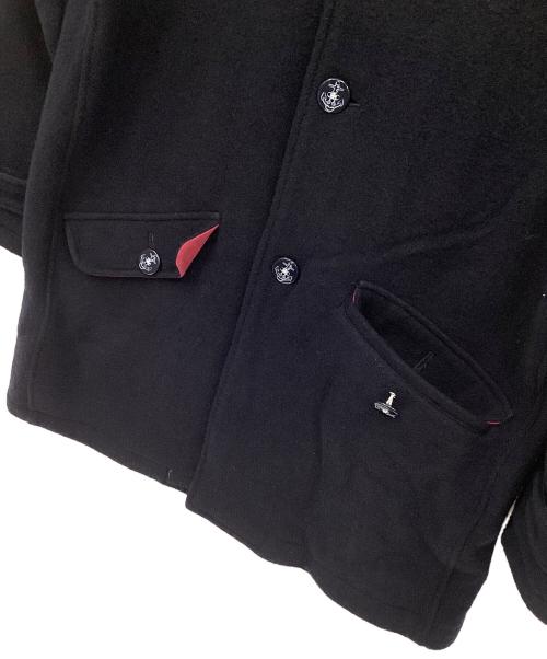 LUPO DI MARE SINA COVA（ルポ ディ マーレ シナコバ）LUPO DI MARE SINA COVA (ルポ ディ マーレ シナコバ) ウールステンカラーコート ネイビー サイズ:Mの古着・服飾アイテム