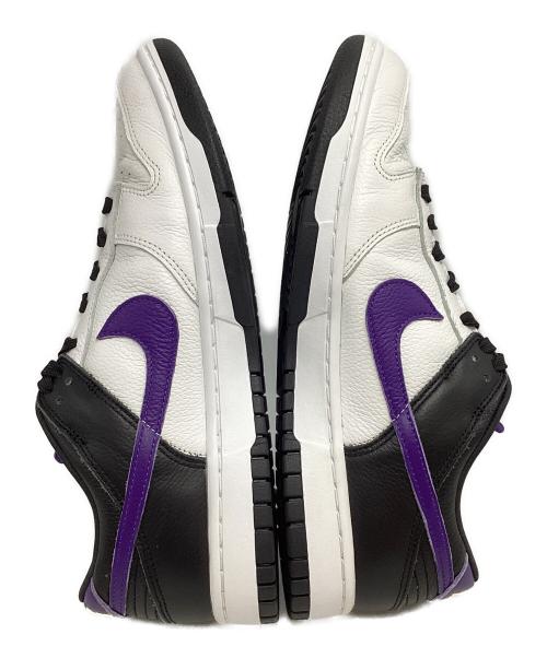 NIKE（ナイキ）NIKE (ナイキ) NIKE BY YOU DUNK LOW ホワイト×ブラック×パープル サイズ:27㎝の古着・服飾アイテム