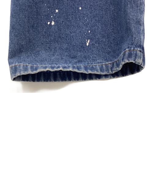 BADWAY（バッドウェイ）BADWAY (バッドウェイ) ペイントデニムパンツ インディゴ サイズ:Mの古着・服飾アイテム