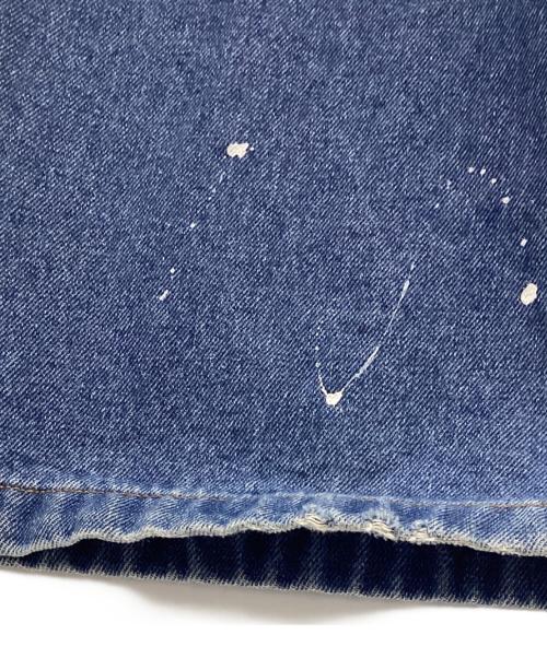 BADWAY（バッドウェイ）BADWAY (バッドウェイ) ペイントデニムパンツ インディゴ サイズ:Mの古着・服飾アイテム