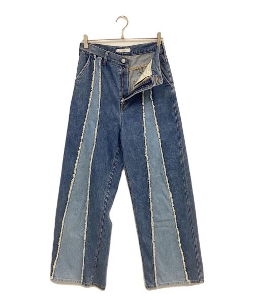 jieda（ジエダ）jieda (ジエダ) スイッチングオーバーデニムパンツ サイズ:1の古着・服飾アイテム