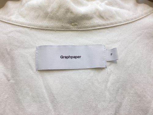 Graphpaper（グラフペーパー）Graphpaper (グラフペーパー) ボタンダウンシャツ ホワイト サイズ:FREEの古着・服飾アイテム