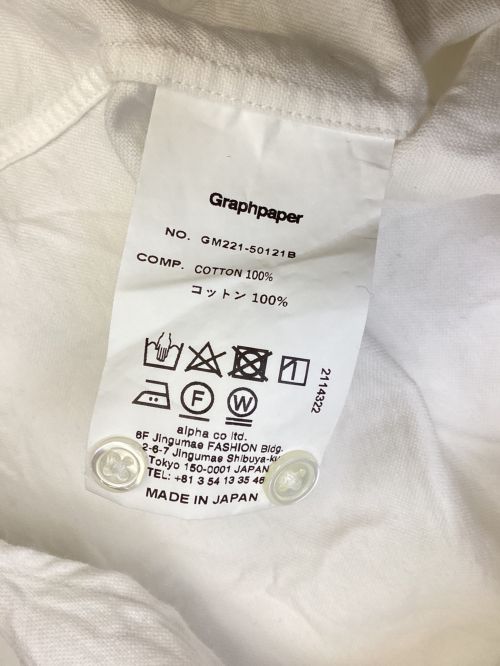 Graphpaper（グラフペーパー）Graphpaper (グラフペーパー) ボタンダウンシャツ ホワイト サイズ:FREEの古着・服飾アイテム