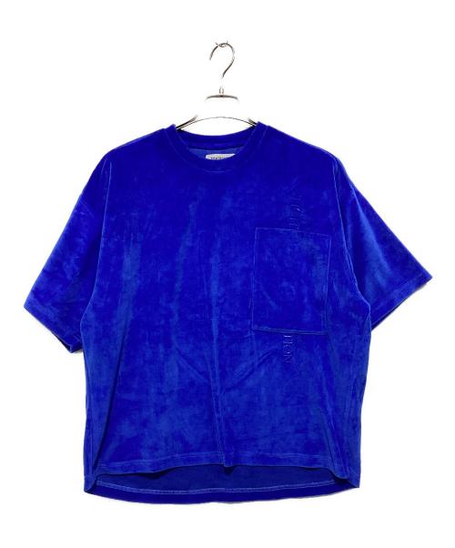 TIGHTBOOTH PRODUCTION（タイトブースプロダクション）TIGHTBOOTH PRODUCTION (タイトブースプロダクション) STRAIGHT UP VELOUR T-SHIRT ブルー サイズ:Mの古着・服飾アイテム