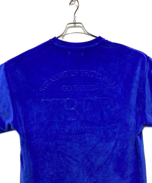 TIGHTBOOTH PRODUCTION（タイトブースプロダクション）TIGHTBOOTH PRODUCTION (タイトブースプロダクション) STRAIGHT UP VELOUR T-SHIRT ブルー サイズ:Mの古着・服飾アイテム