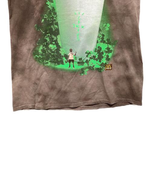 Travis Scott（トラヴィススコット）Travis Scott (トラヴィス・スコット) オーバーサイズ半袖カットソー ブラウン サイズ:XLの古着・服飾アイテム