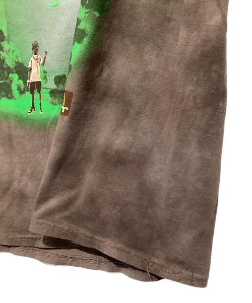 Travis Scott（トラヴィススコット）Travis Scott (トラヴィス・スコット) オーバーサイズ半袖カットソー ブラウン サイズ:XLの古着・服飾アイテム