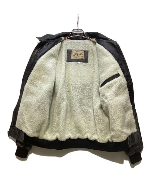 EPM MCN（イーピーエム エムシーエヌ）EPM MCN (イーピーエム エムシーエヌ) レザージャケット ブラック×ブラウン サイズ:lの古着・服飾アイテム