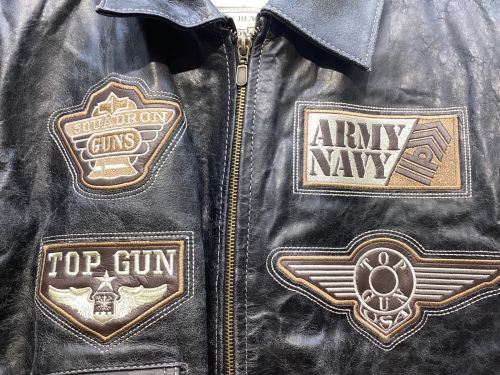 EPM MCN（イーピーエム エムシーエヌ）EPM MCN (イーピーエム エムシーエヌ) レザージャケット ブラック×ブラウン サイズ:lの古着・服飾アイテム