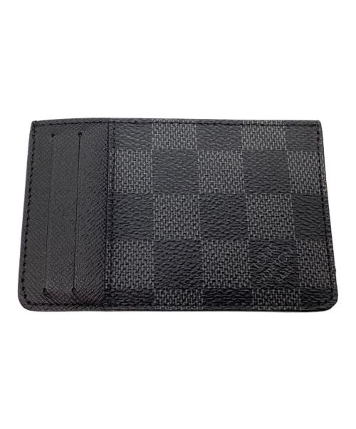 LOUIS VUITTON（ルイ ヴィトン）LOUIS VUITTON (ルイ ヴィトン) ダミエ・グラフィット ネオ・ポルト・カルト N62666 カードケース グレー×ブラックの古着・服飾アイテム