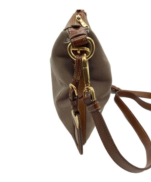 PRADA（プラダ）PRADA (プラダ) ショルダーバッグ　ジャガード ブラウン×ゴールドの古着・服飾アイテム