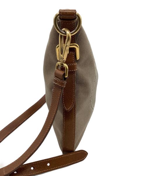 PRADA（プラダ）PRADA (プラダ) ショルダーバッグ　ジャガード ブラウン×ゴールドの古着・服飾アイテム