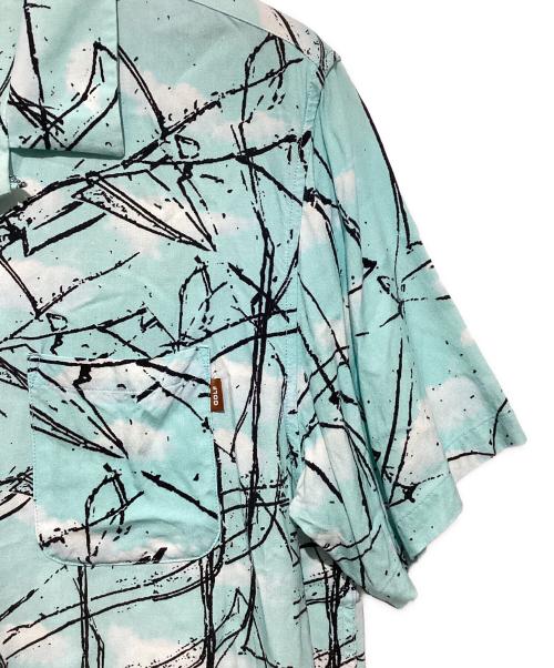 GOLF WANG（ゴルフワン）GOLF WANG (ゴルフワン) 総柄シャツ ブルー×ブラック サイズ:XLの古着・服飾アイテム