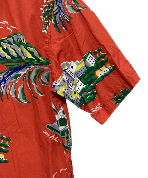 BlackEyePatch（ブラックアイパッチ）BlackEyePatch (ブラックアイパッチ) HAYN (ハイアン) アロハシャツ レッド×グリーン サイズ:XLの古着・服飾アイテム