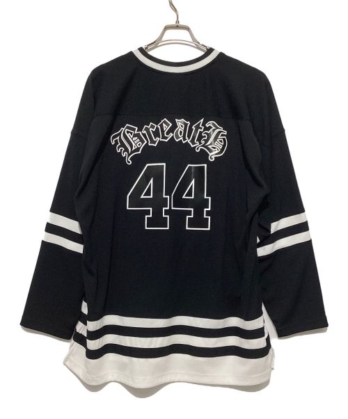MITCHELL & NESS（ミッチェルアンドネス）MITCHELL & NESS (ミッチェルアンドネス) ホッケーシャツ ブラック×ホワイト サイズ:XLの古着・服飾アイテム