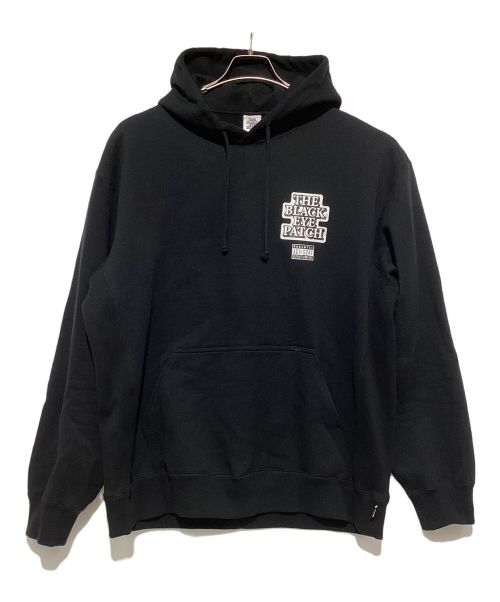 BlackEyePatch（ブラックアイパッチ）BlackEyePatch (ブラックアイパッチ) プルオーバーパーカー ブラック×ホワイト サイズ:XLの古着・服飾アイテム