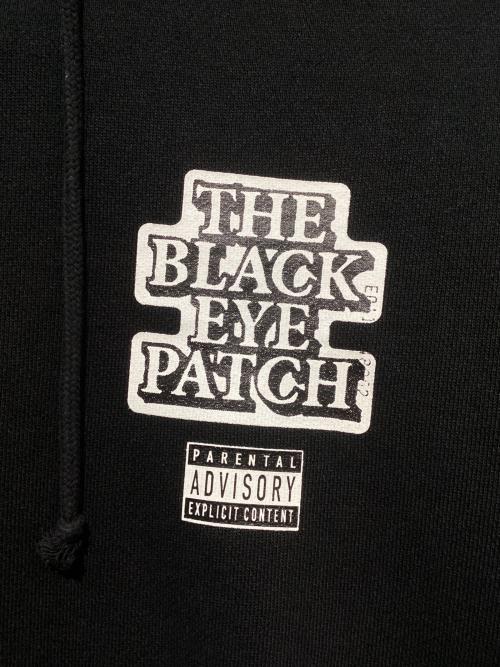 BlackEyePatch（ブラックアイパッチ）BlackEyePatch (ブラックアイパッチ) プルオーバーパーカー ブラック×ホワイト サイズ:XLの古着・服飾アイテム