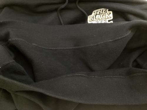 BlackEyePatch（ブラックアイパッチ）BlackEyePatch (ブラックアイパッチ) プルオーバーパーカー ブラック×ホワイト サイズ:XLの古着・服飾アイテム