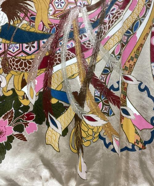 雅結（ミヤビムスビ）雅結 (ミヤビムスビ) スカジャン レッド×ゴールド サイズ:XXLの古着・服飾アイテム