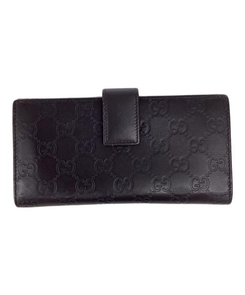 GUCCI（グッチ）GUCCI (グッチ) グッチ/231841/長財布 ブラウン×シルバーの古着・服飾アイテム