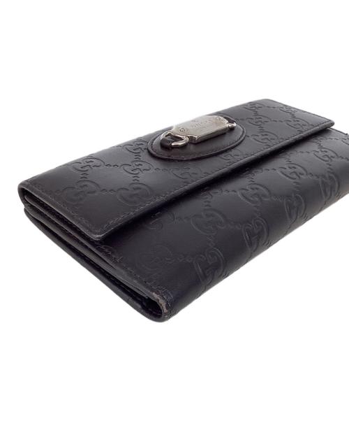 GUCCI（グッチ）GUCCI (グッチ) グッチ/231841/長財布 ブラウン×シルバーの古着・服飾アイテム