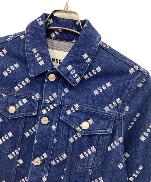 MSGM（エムエスジーエム）MSGM (エムエスジーエム) デニムジャケット インディゴ サイズ:44の古着・服飾アイテム