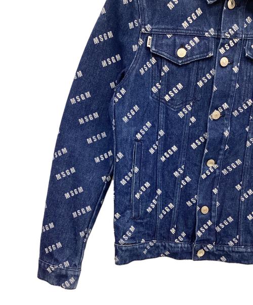 MSGM（エムエスジーエム）MSGM (エムエスジーエム) デニムジャケット インディゴ サイズ:44の古着・服飾アイテム
