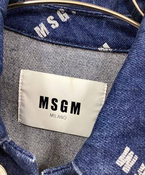 MSGM（エムエスジーエム）MSGM (エムエスジーエム) デニムジャケット インディゴ サイズ:44の古着・服飾アイテム