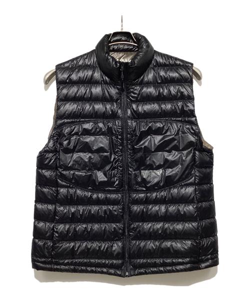 NANGA（ナンガ）NANGA (ナンガ) ダウンベスト ブラック×ブラウン サイズ:XXLの古着・服飾アイテム