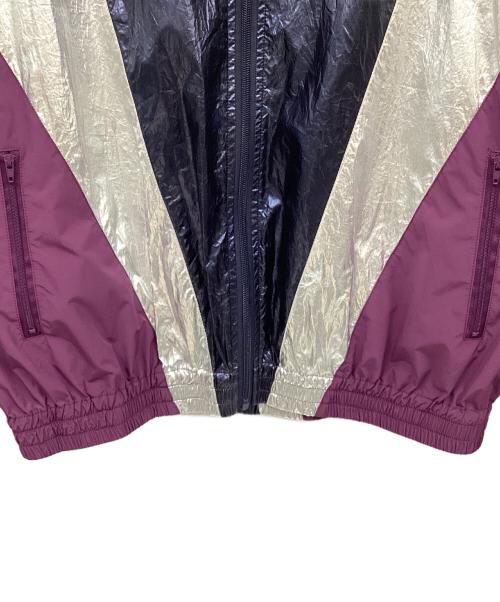 虜TORICO（トリコ）虜TORICO (トリコ) メタリックトラックジャケット パープル×シルバー×ネイビー サイズ:FREEの古着・服飾アイテム