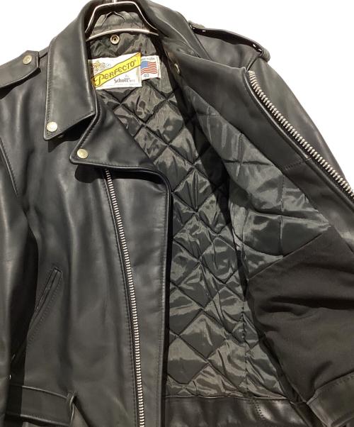 Schott（ショット）Schott (ショット) ライダースジャケット ブラック サイズ:40の古着・服飾アイテム