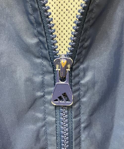 adidas（アディダス）adidas (アディダス) 刺繍ロゴサイドラインジャケット ネイビー×ホワイト サイズ:Lの古着・服飾アイテム