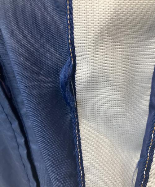adidas（アディダス）adidas (アディダス) 刺繍ロゴサイドラインジャケット ネイビー×ホワイト サイズ:Lの古着・服飾アイテム