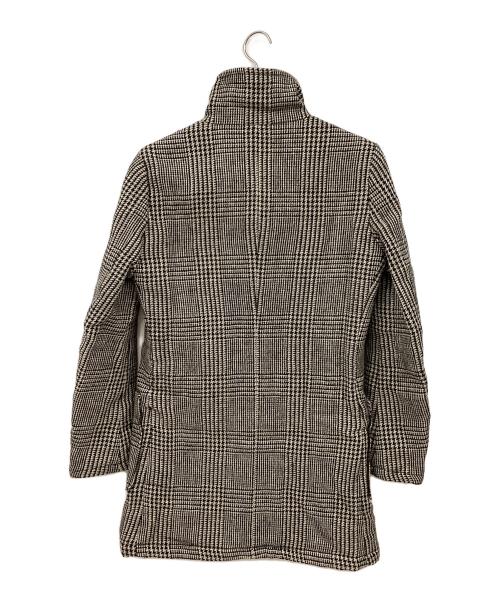 Junhashimoto（ジュンハシモト）Junhashimoto (ジュンハシモト) ウール混リネンコート グレー×ブラック サイズ:Mの古着・服飾アイテム