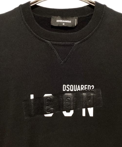 DSQUARED2（ディースクエアード）DSQUARED2 (ディースクエアード) Icon Taped Sweater  ブラック サイズ:Mの古着・服飾アイテム
