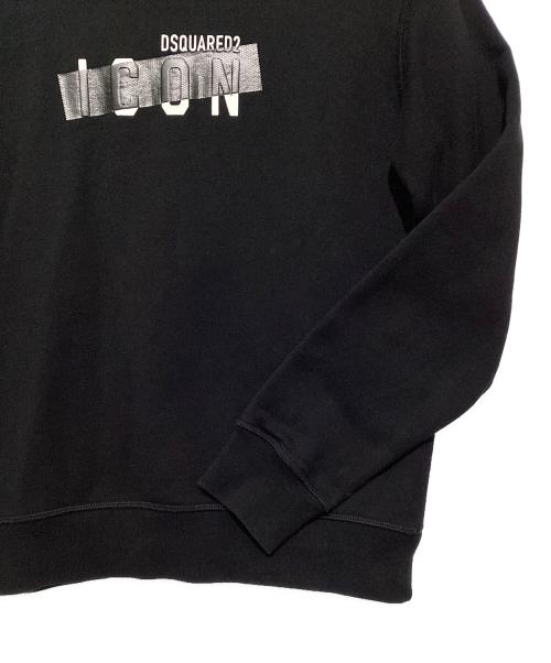DSQUARED2（ディースクエアード）DSQUARED2 (ディースクエアード) Icon Taped Sweater  ブラック サイズ:Mの古着・服飾アイテム