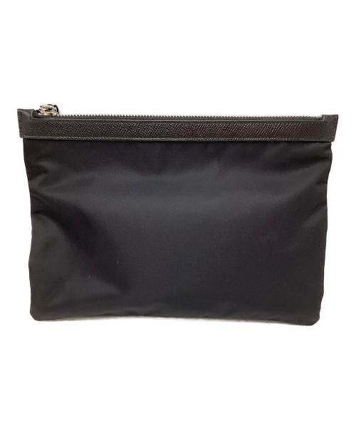 DOLCE & GABBANA（ドルチェ＆ガッバーナ）DOLCE & GABBANA (ドルチェ＆ガッバーナ) ドルチェ＆ガッバーナ/クラッチバッグ ブラック×シルバーの古着・服飾アイテム