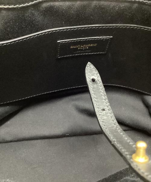 Saint Laurent Paris（サンローランパリ）Saint Laurent Paris (サンローランパリ) イーストウエストストロートート ナチュラル×ブラックの古着・服飾アイテム