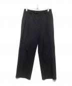 AURALEEオーラリー）の古着「LIGHT WOOL MAX GABARDIN TWO-TUCKS SLACKS」｜ブラック